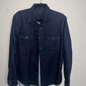 Banana republic mens button down Denim shirt medium